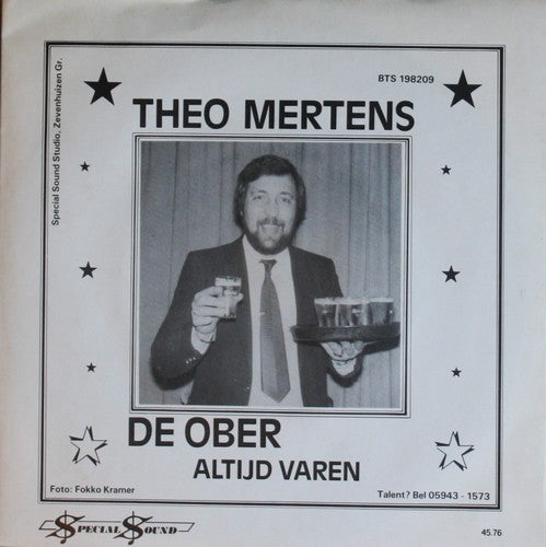 Theo Mertens - De Ober 06267 Vinyl Singles VINYLSINGLES.NL