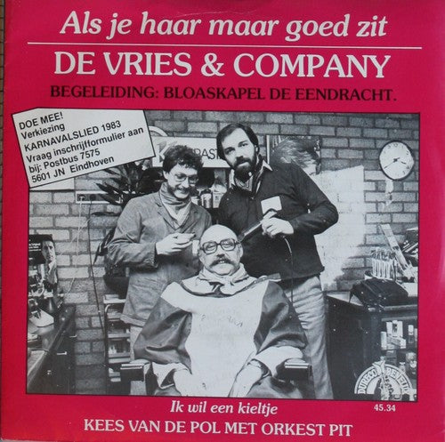 Vries & Company - Als je haar maar goed zit 06283 Vinyl Singles VINYLSINGLES.NL