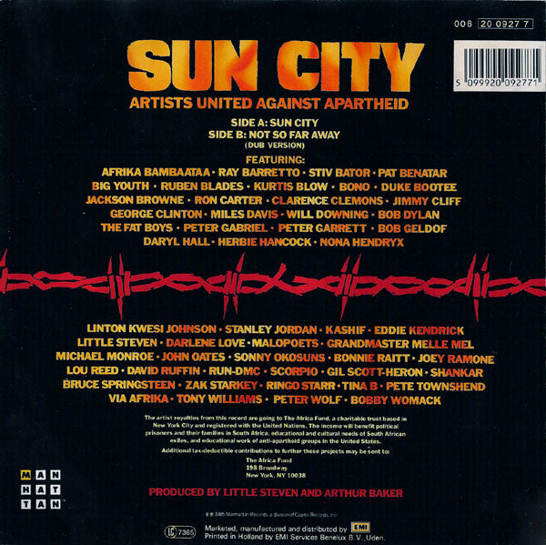 Artists United Against Apartheid - Sun City 22898 31819 35895 Vinyl Singles VINYLSINGLES.NL