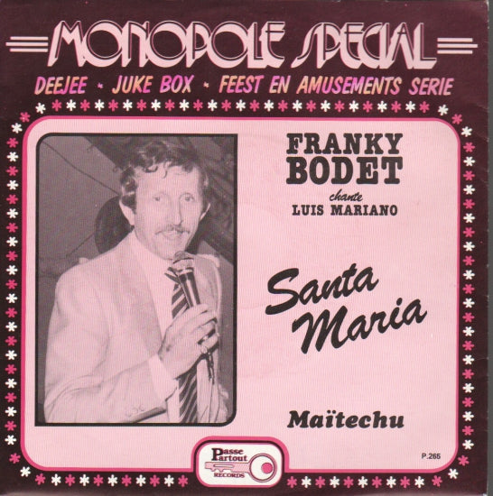 Franky Bodet - Santa Maria 09692 Vinyl Singles VINYLSINGLES.NL