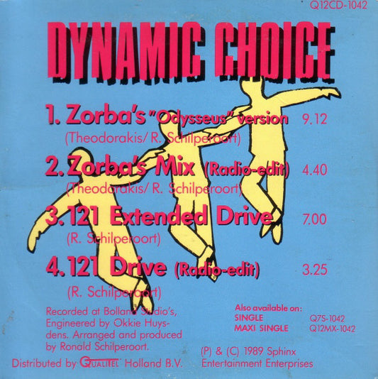 Dynamic Choice Featuring Hellenique - Zorba's Mix 27046 Vinyl Singles Vinyl Zeer Goed / Hoesje Goed "VINYLSINGLES.NL"