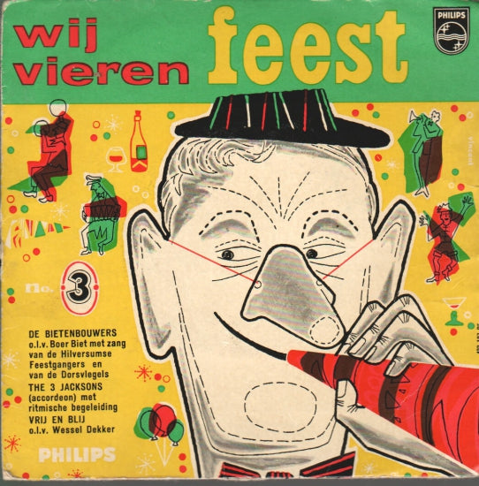 Various Artists - Wij Vieren Feest No. 4 (EP) 10490 Vinyl Singles EP Goede Staat