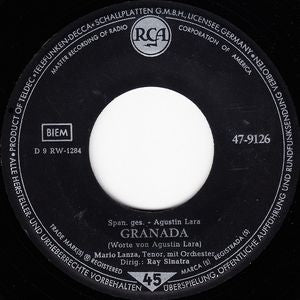 Mario Lanza - Granada 10627 Vinyl Singles Goede Staat