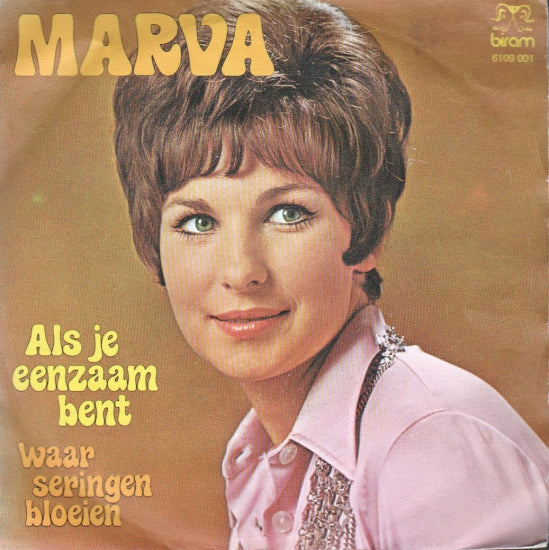 Marva - Als Je Eenzaam Bent Vinyl Singles VINYLSINGLES.NL
