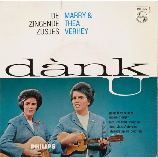 Zingende Zusjes Marry En Thea Verhey - Dank U (EP) 14624 Vinyl Singles EP VINYLSINGLES.NL