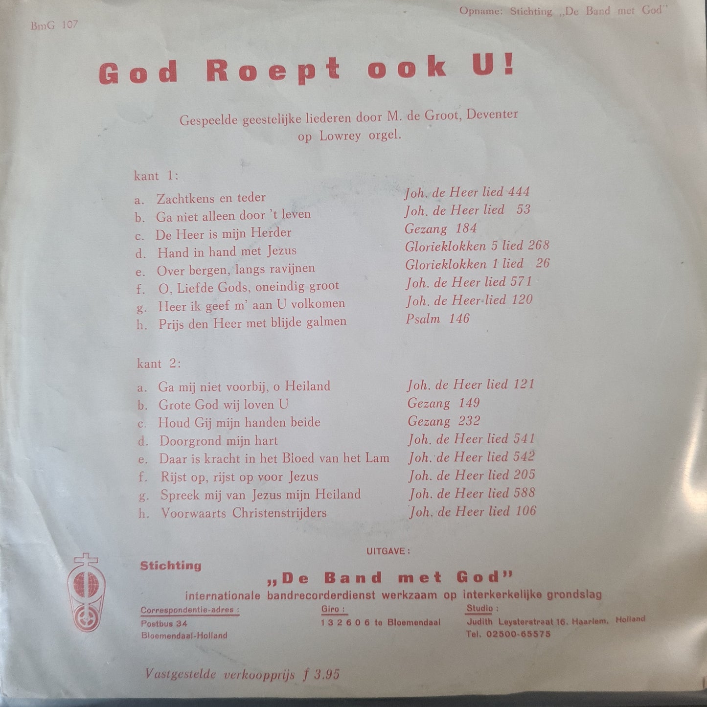 M. de Groot - God Roept Ook U 14309 Vinyl Singles VINYLSINGLES.NL