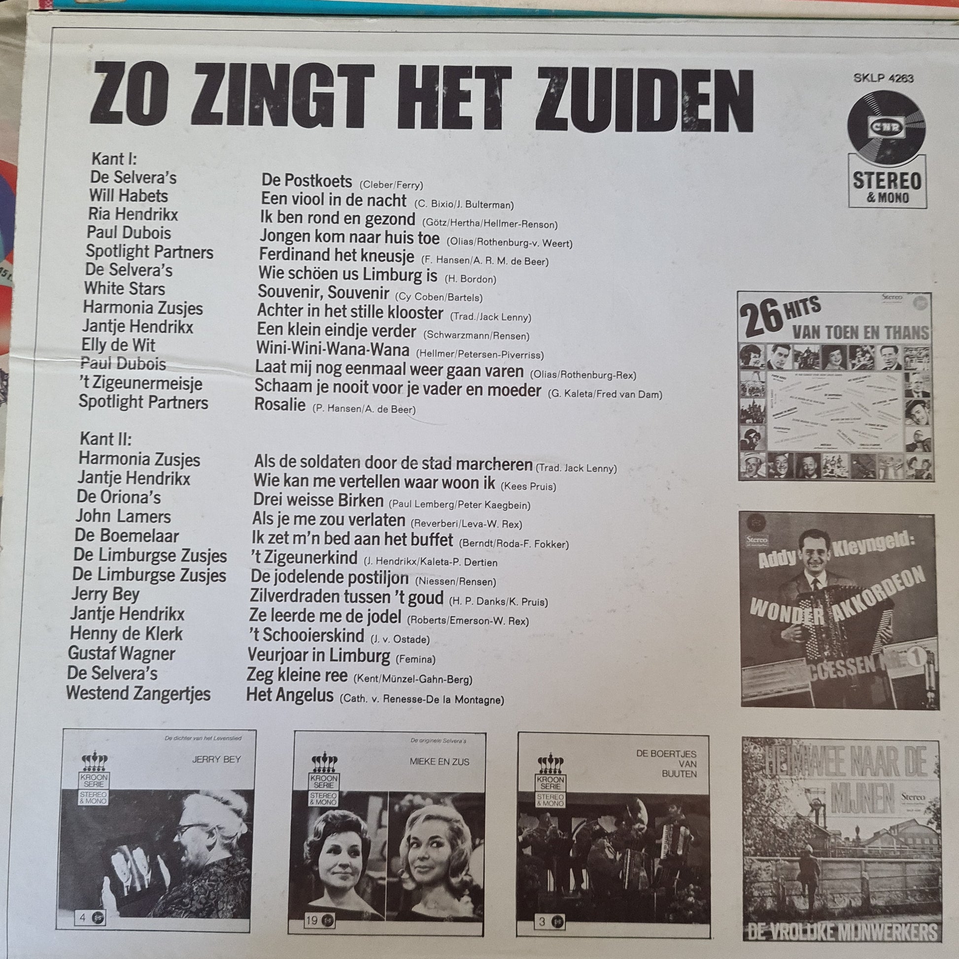 Various - Zp Zingt Het Zuiden (LP) 48479 Vinyl LP Goede Staat