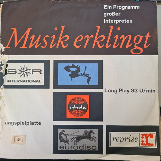 Musik erklingt Vinyl Singles Vinyl Very Good (VG) <br> Hoes Good Plus (G+)
