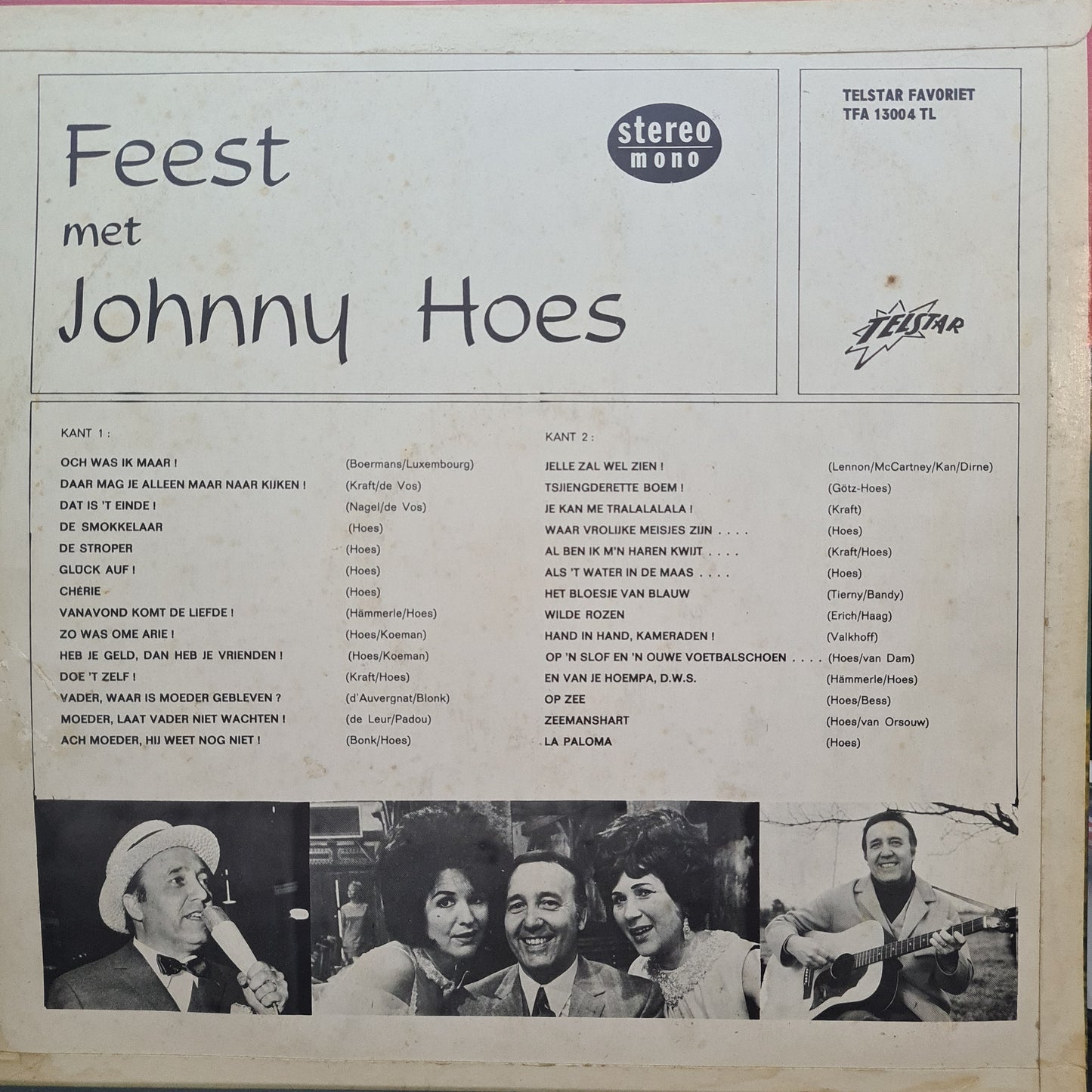 Johnny Hoes - Feest Met Johnny Hoes (LP) 49138 Vinyl LP Goede Staat