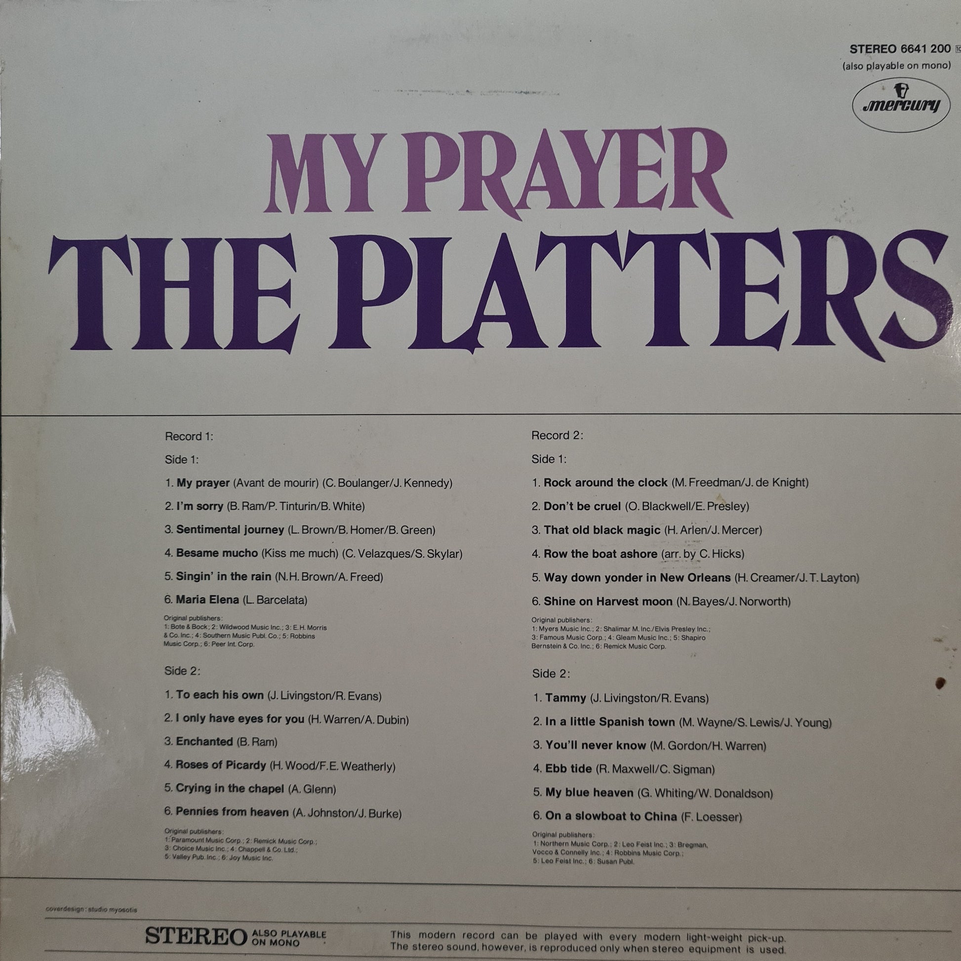 Platters - My Prayer (LP) 49161 49161 Vinyl LP Dubbel Goede Staat