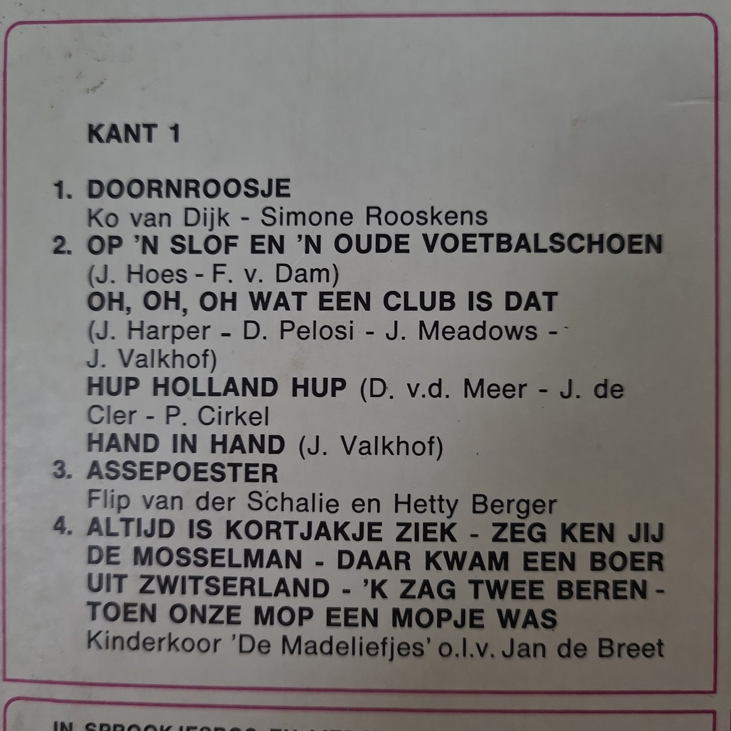 Various - In Sprookjesbos En Liedjestuin 5 (LP) 49332 Vinyl LP VINYLSINGLES.NL