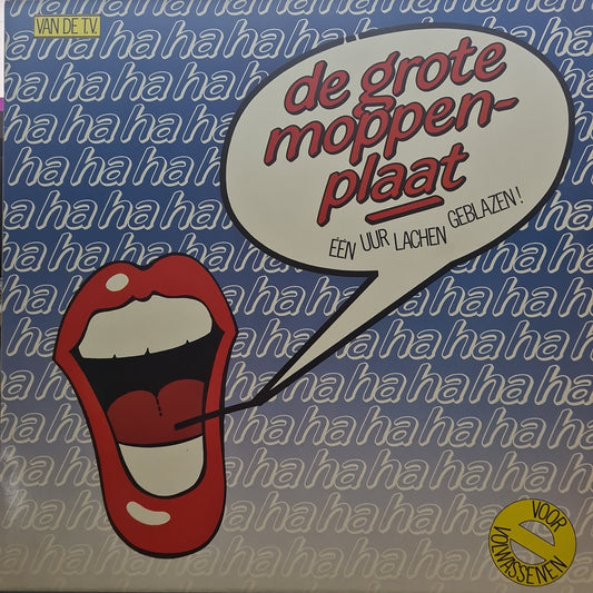 Various - De Grote Moppenplaat (LP) Vinyl LP Vinyl Zeer Goed / Hoesje Goed "VINYLSINGLES.NL"