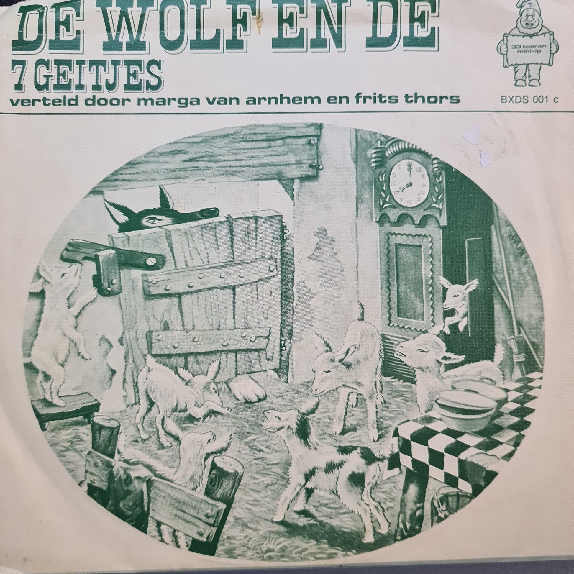 Marga van Arnhem En Frits Thors - De Wolf En De 7 Geitjes 33236 Vinyl Singles Goede Staat