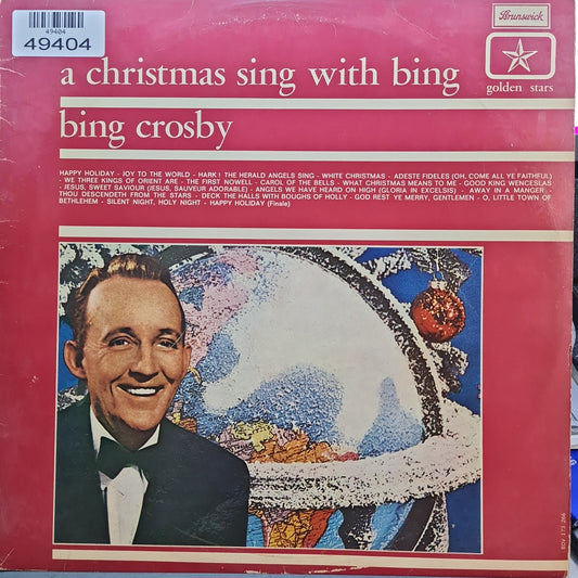 Bing Crosby , Norman Luboff Choir - A Christmas Sing With Bing - Around The World (LP) Vinyl LP VINYLSINGLES.NL