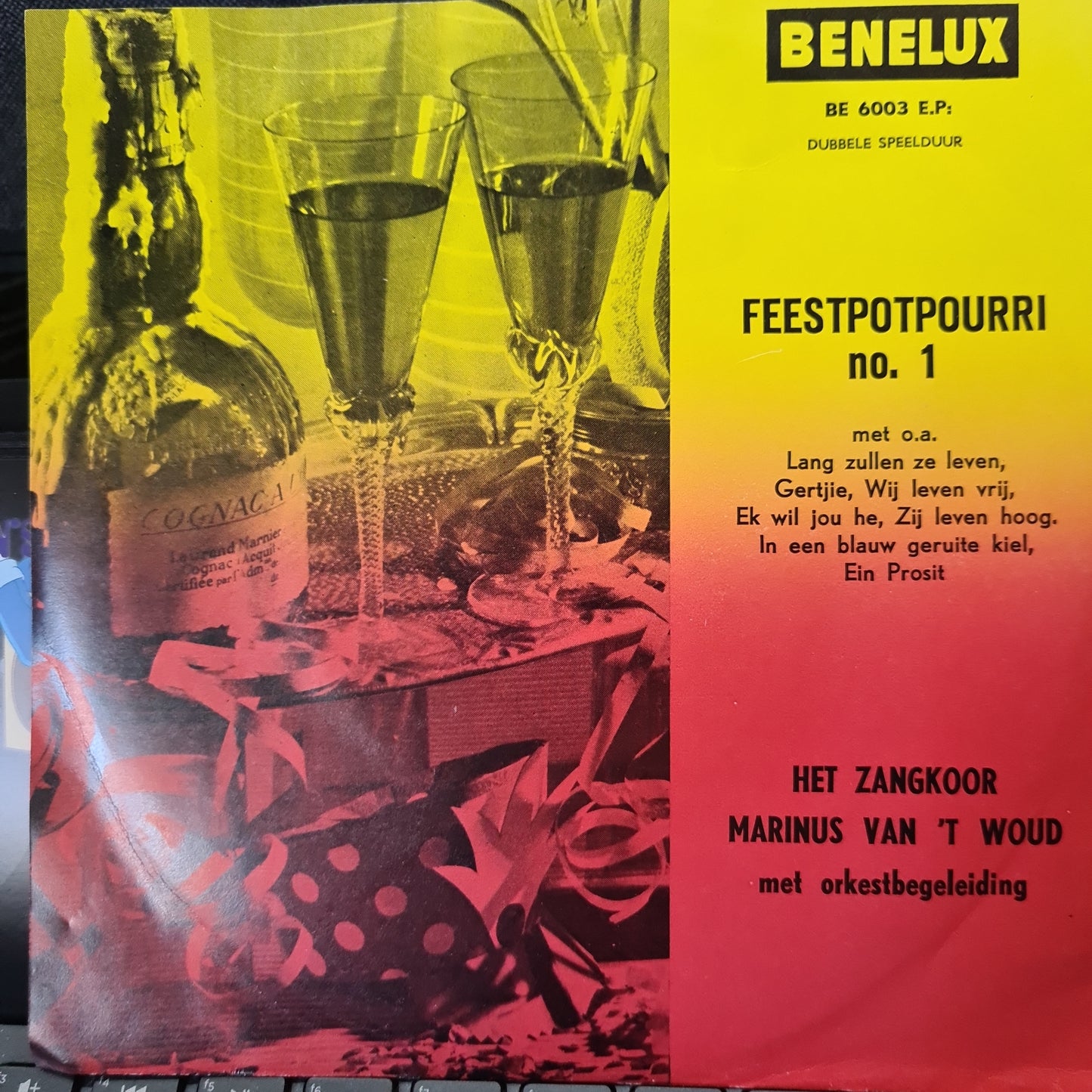 Zangkoor Marinus  van 'T Woud - Feetpotpourri no.1 (EP) 33674 Vinyl Singles EP Goede Staat