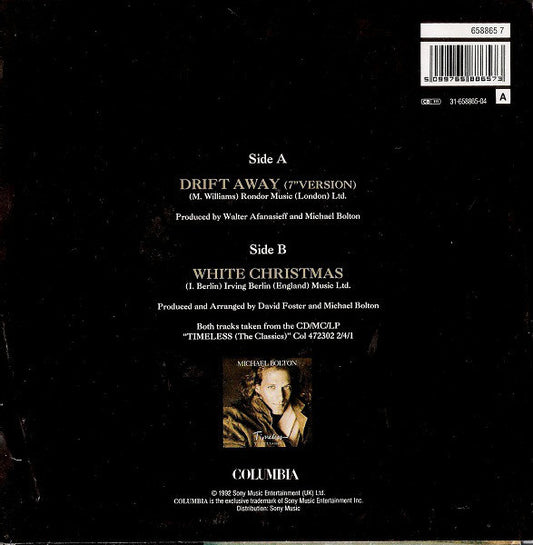 Michael Bolton - Drift Away Vinyl Singles Vinyl Zeer Goed / Hoesje Goed "VINYLSINGLES.NL"