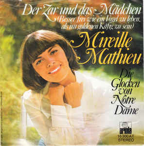 Mireille Mathieu - Der Zar Und Das Mädchen 23235 Vinyl Singles Goede Staat