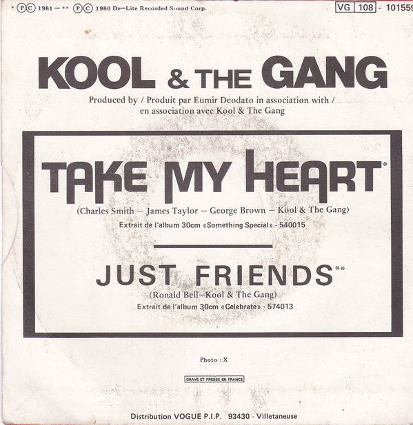 Kool & The Gang - Take My Heart 11924 Vinyl Singles Goede Staat