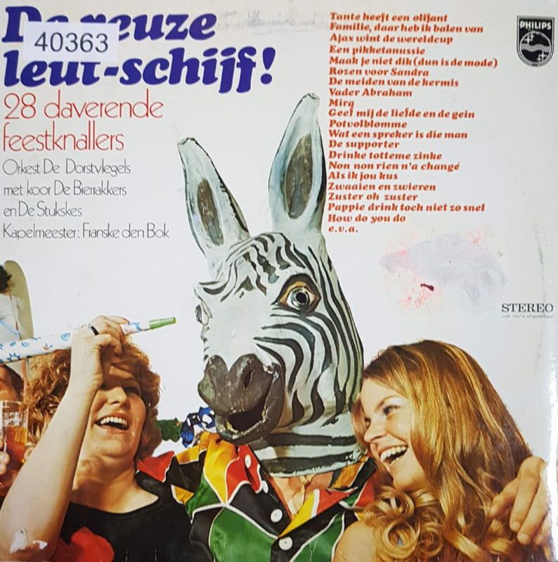 Orkest De Dorstvlegels - De Reuze Leut-Schijf! (28 Daverende Feestknallers) (LP) 40363 Vinyl LP Goede Staat