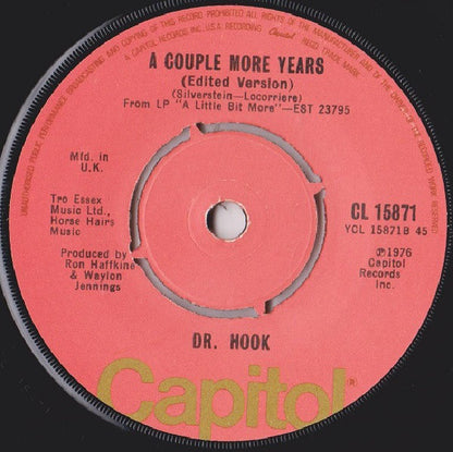 Dr. Hook - A Little Bit More Vinyl Singles VINYLSINGLES.NL