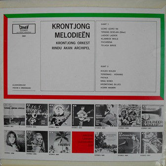 Krontjong Orkest Rindu Akan Archipel - Krontjong Melodieën (LP) (B) Vinyl LP B-Keus (B)