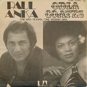 Paul Anka With Odia Coates - One Man Woman 13270 Vinyl Singles Goede Staat