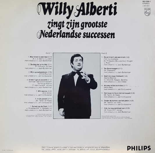 Willy Alberti - Zingt Zijn Grootste Nederlandse Successen (LP) 44911