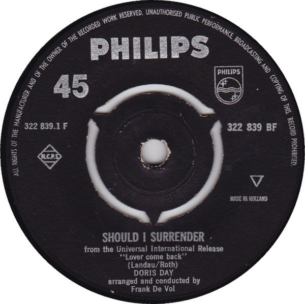 Doris Day - Should I Surrender 13154 Vinyl Singles VINYLSINGLES.NL