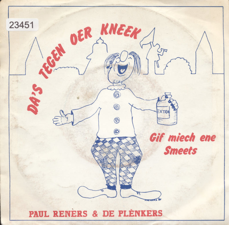 Paul Reners & De Plenkert - Da's Tegen De Kreek 23451 Vinyl Singles Goede Staat