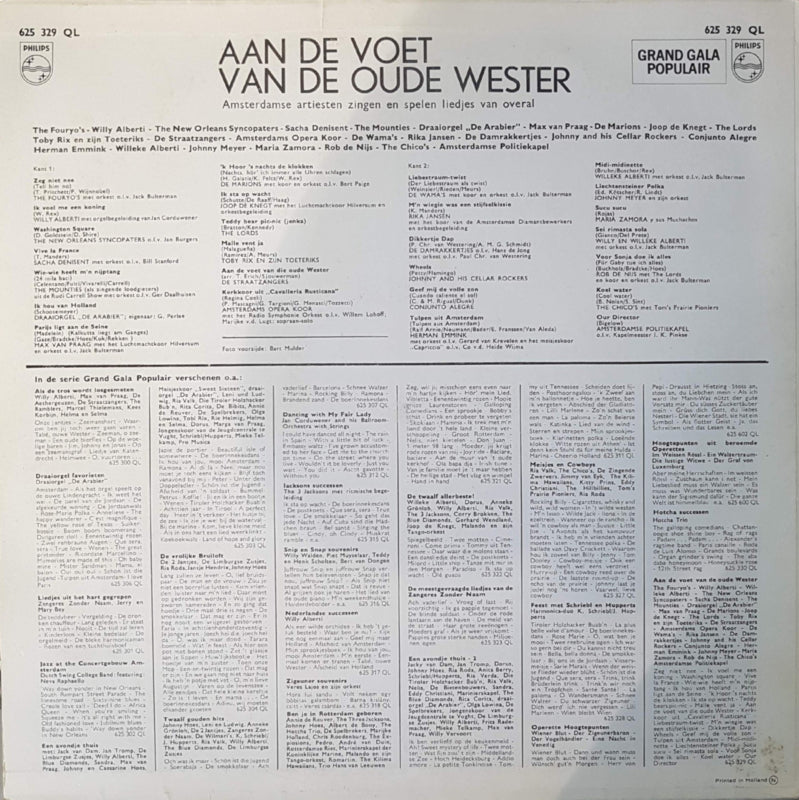 Various - Aan de Voet van de Ouwe Wester (LP) 40371 Vinyl LP VINYLSINGLES.NL