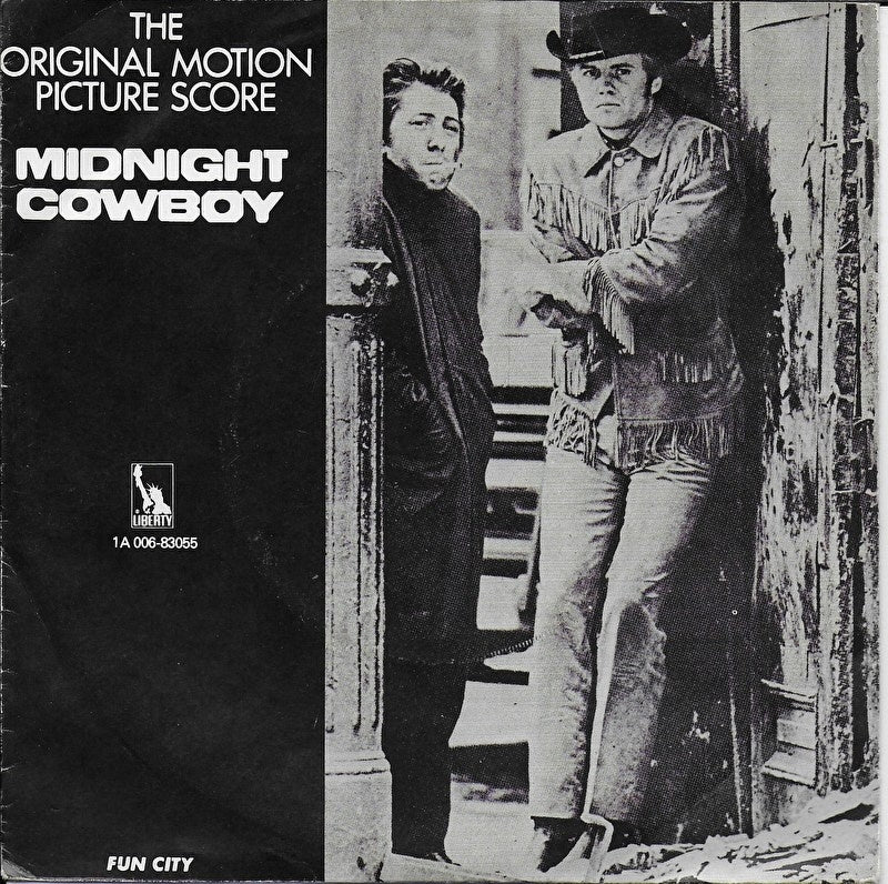 Fun City - Midnight Cowboy Vinyl Singles Vinyl Very Good (VG) <br> Hoes Good Plus (G+)