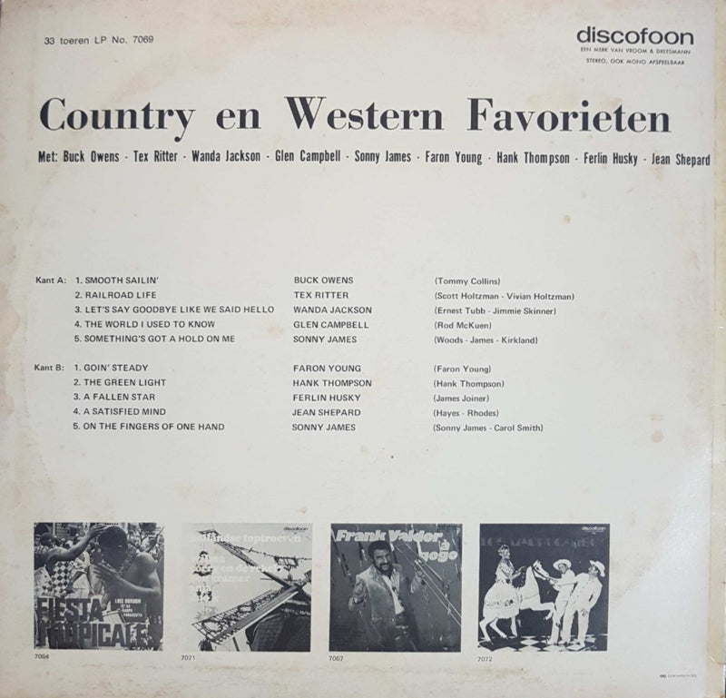 Various - Country And Western Favorites (LP) 40502 Vinyl LP VINYLSINGLES.NL