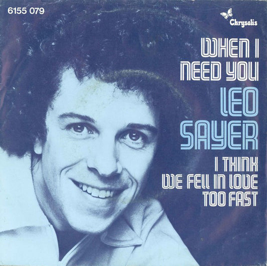 Leo Sayer - When I Need You 33854 Vinyl Singles Goede Staat