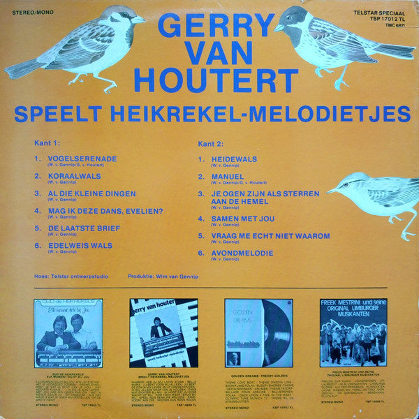 Gerry van Houtert - Speelt Heikrekel-Melodietjes Vol 2 (LP) 40249 Vinyl LP VINYLSINGLES.NL