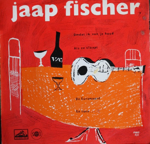 Jaap Fischer - Omdat ik van je houd (EP) 05649 29572 Vinyl Singles EP Goede Staat