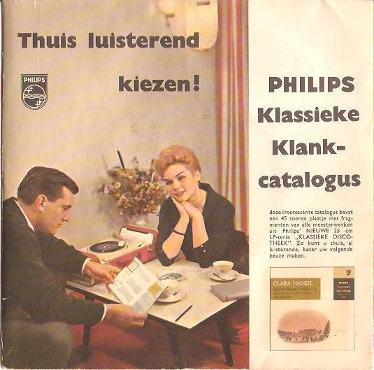 Various - Thuis Luisterend Kiezen! - Philips Klassieke Klankcatalogus (EP) Vinyl Singles EP Goede Staat