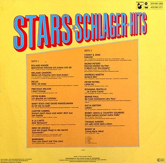 Various - 20 Giganten Stars, Schlager, Hits (LP) Vinyl LP Vinyl Zeer Goed / Hoesje Goed "VINYLSINGLES.NL"