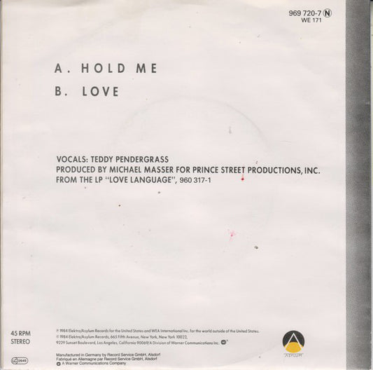 Teddy Pendergrass - Hold Me