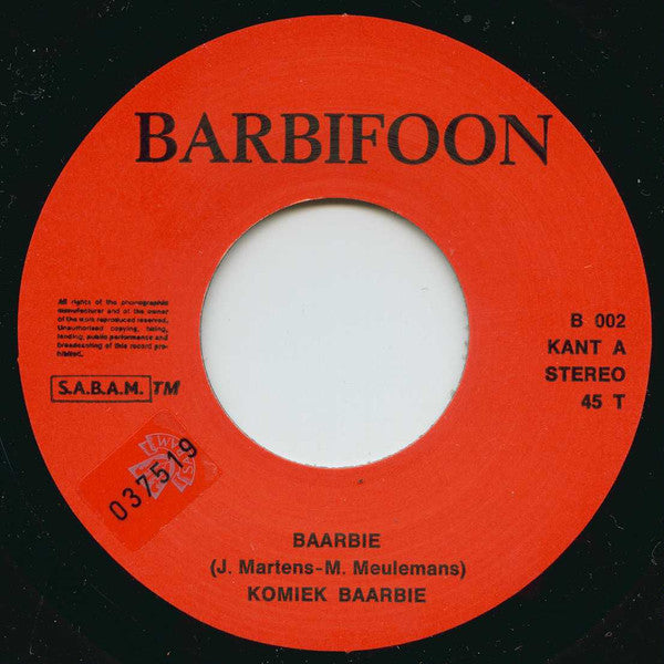 Komiek Baarbie - Baarbie 13331 Vinyl Singles Goede Staat