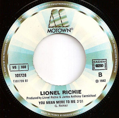 Lionel Richie - You Are 13689 Vinyl Singles Goede Staat