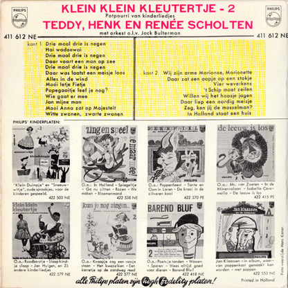 Teddy, Henk En René Scholten - Klein Klein Kleutertje 2 (EP) 17838 Vinyl Singles EP VINYLSINGLES.NL