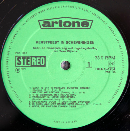 Teke Bijlsma - Kerstfeest in Scheveningen (LP) Vinyl LP Vinyl Zeer Goed / Hoesje Goed "VINYLSINGLES.NL"