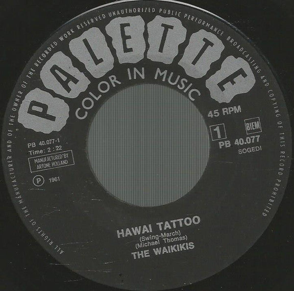 Waikiki's - Hawaii Tattoo 19199 22257 Vinyl Singles Goede Staat