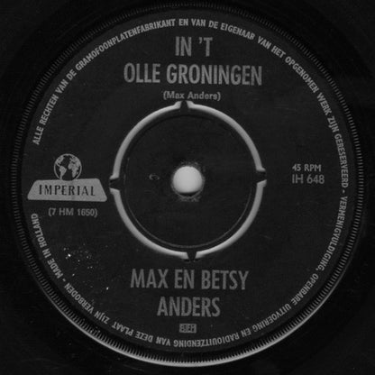 Max & Betsy Anders - In 't Olle Groningen 16352 Vinyl Singles VINYLSINGLES.NL