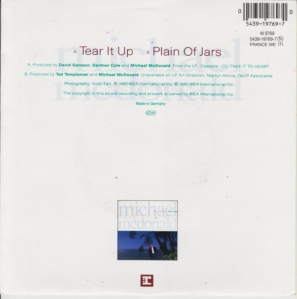 Michael McDonald - Tear It Up Vinyl Singles