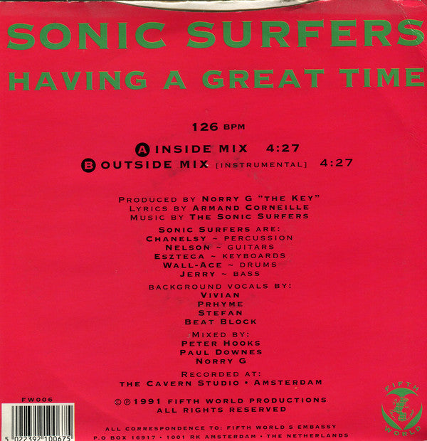 Sonic Surfers - Having A Great Time 03782 20630 Vinyl Singles Goede Staat