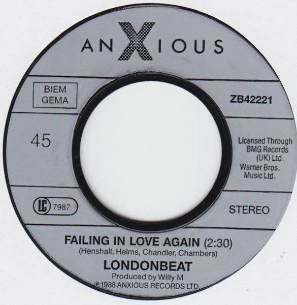 Londonbeat - Failing In Love Again 21504 Vinyl Singles Goede Staat