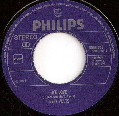 5000 Volts - Bye Love 16569 Vinyl Singles Goede Staat