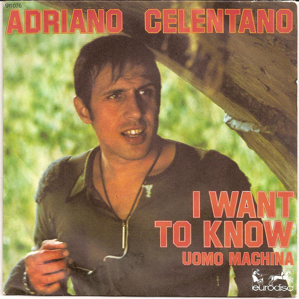 Adriano Celentano - I Want To Know 06934 Vinyl Singles Goede Staat