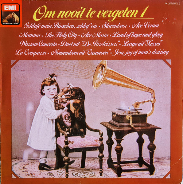 Various - Om Nooit Te Vergeten * (LP) Vinyl LP Vinyl Very Good (VG) <br> Hoes Good Plus (G+)
